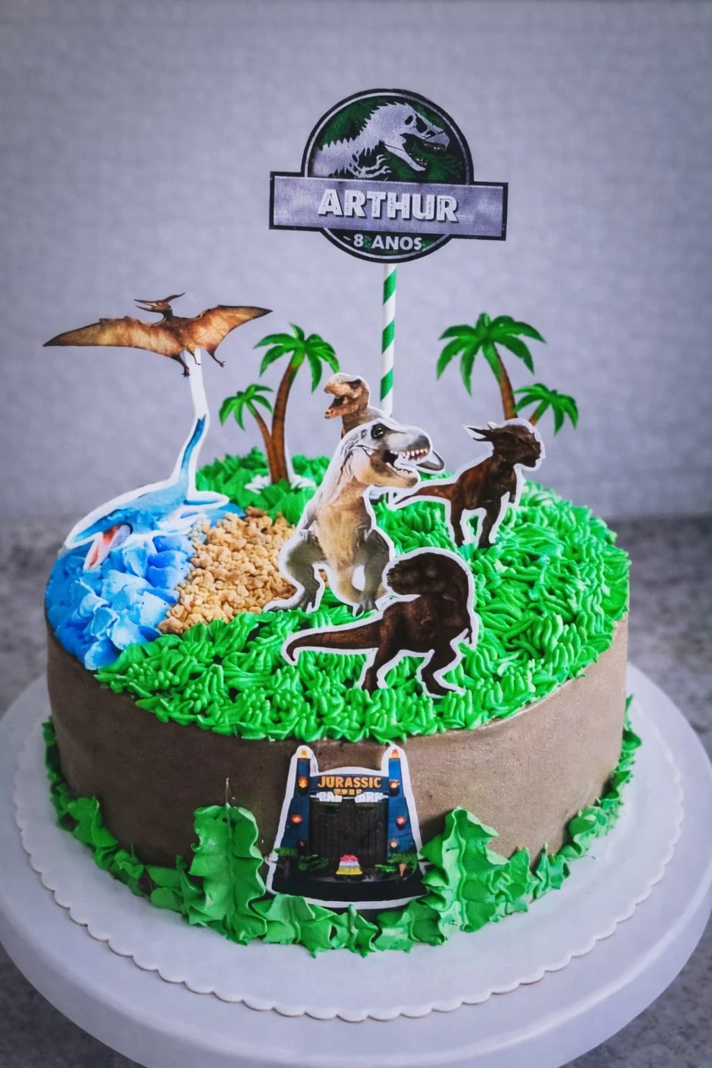 Bolo tema dinossauro